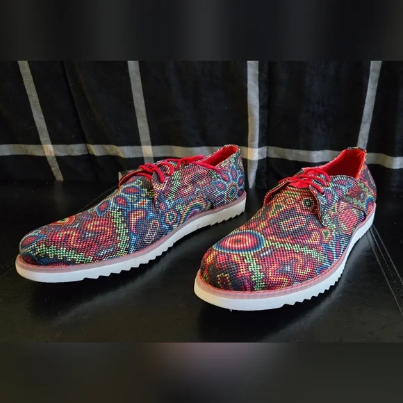 Zull multicolor Stitched Mexico lace up Sneakers Shoes - Picture 5 of 10